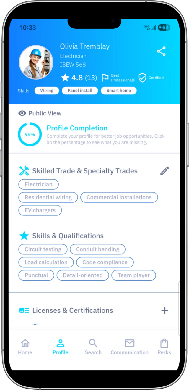 KAVIO professional profile